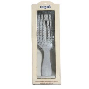 Ecoganic Transparent Detagingling Brush, Gray wet hair brush
